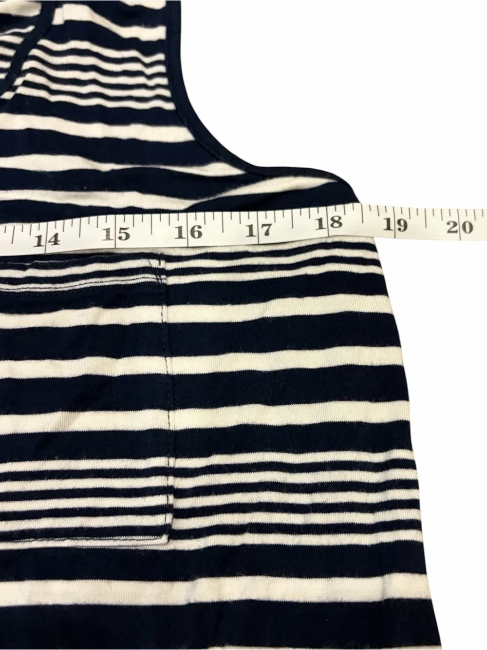 Olive & Oak Navy and White Striped Sleeveless Cover-Up Dress
